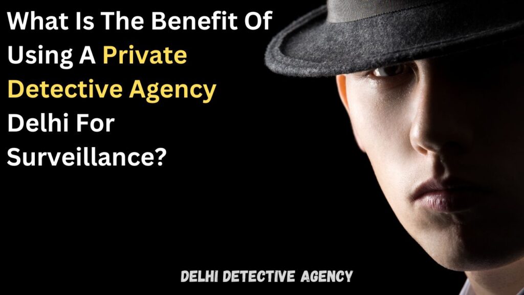 What Is The Benefit Of Using A Private Detective Agency Delhi For Surveillance?