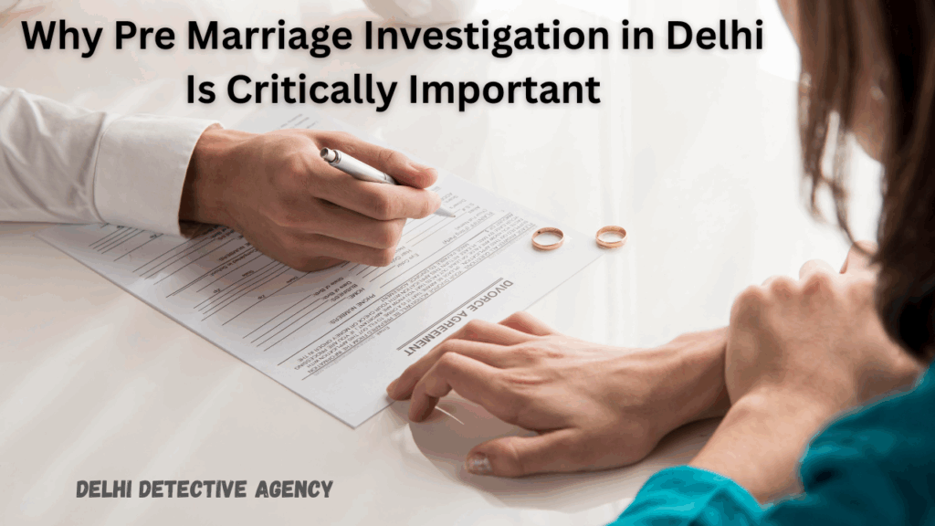 Why Pre Marriage Investigation in Delhi Is Critically Important: 7 Must Know Facts