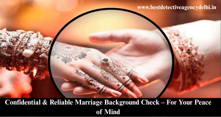 Marriage Background Check